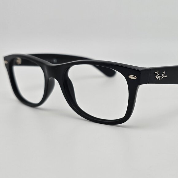 Ray-Ban RB2132 901/58 Wayfarer Classic Polished Black Sunglasses Frame Italy 52m - Picture 1 of 12